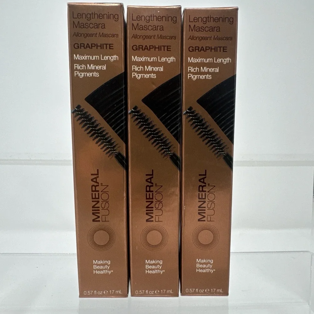 3 Pack Mineral Fusion Lengthening Mascara (New In Box) - Graphite - 0.57fl oz